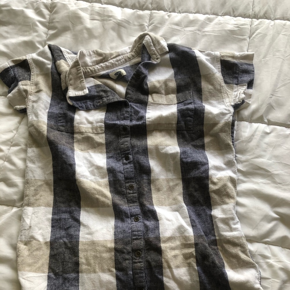 Button down plaid summer dress